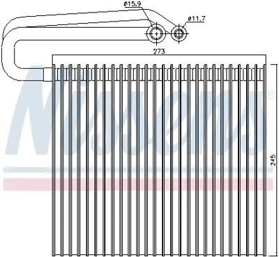 NISSENS 92165 Evaporatör Opel Vectra C GM 93172073