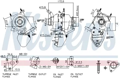 NISSENS 93342 Turbo Opel Corsa E  B13dtc/Dte  Euro6 GM 71796469, GM 860679