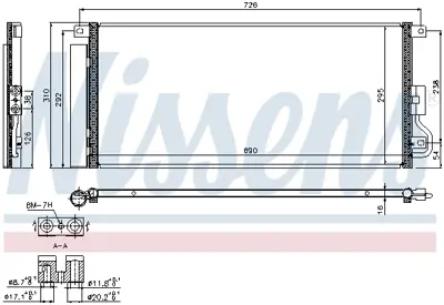 NISSENS 940390 Klima Radyatörü Opel Mokka/Trax Dizel GM 95321794