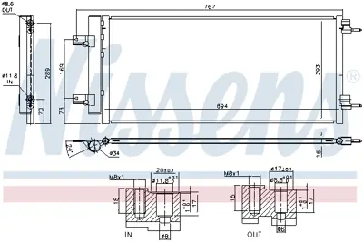 NISSENS 940734 Klima Radyatörü Opel Astra K  B14xfl/1.6 Cdtı GM 39131676