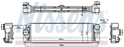 NISSENS 961597 Interkol Radyatörü Spr.907/910  651 GM A9075011600