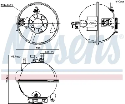 NISSENS 996267 Rad. Su Deposu F-25/26  N-20/N-47 N/N-57 N GM 17137823544