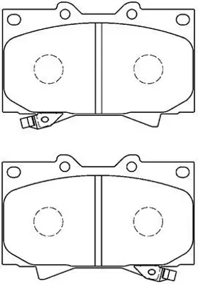 AISIN A1N005 Fren Balata Land Cruıser 4.7 98>02>ön GM 0446560160