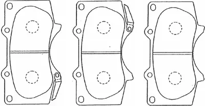 AISIN A1N011 Fren Balatsı Land Cruıser Pajero 3.2 Dı-D 06>ön GM 04465-04070