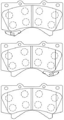 AISIN A1N156 Fren Balatası Land Cruıser 2.8 D-4d 15>ön GM 446560310