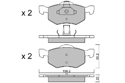 AISIN BPMZ-1908 Fren Balatası Trıbute 01>ön GM EC25-33-23ZA