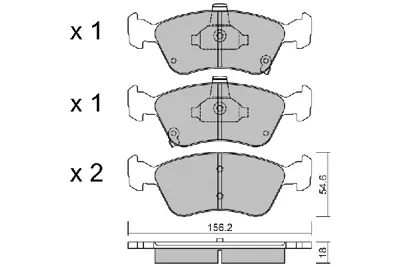 AISIN BPTO-1920 Fren Balatası Avensıs 97-03 Ön GM 0446505020