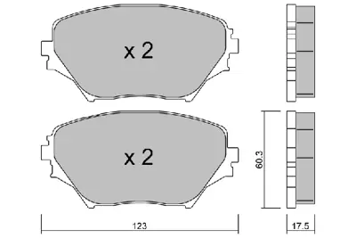 AISIN BPTO-1924 Fren Balatası Rav-4 01-06 Ön GM 0446542130