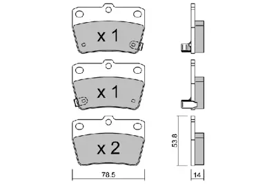 AISIN BPTO-2901 Fren Balatası Rav-4 2.0 95-05 Arka GM 0446642010