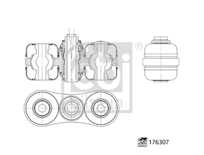 FEBI BILSTEIN 176307 Arka Dingil Watt Bağlantı Burcu Opel Astra J/K GM 423062