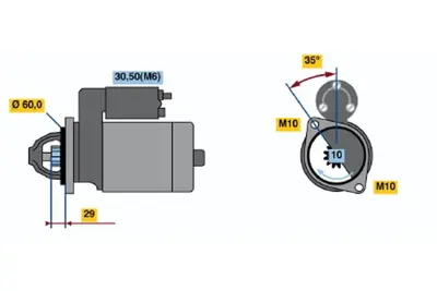 BOSCH 0001108213 Marş Motoru GM A0061510601