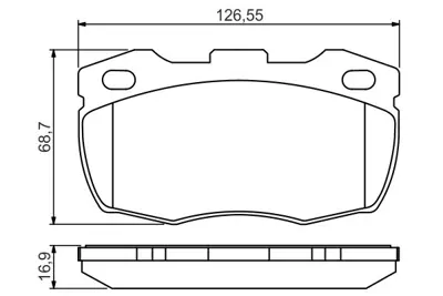 BOSCH 0986495269 Fren Balatası Defender 90/110 Ön GM RTC5574