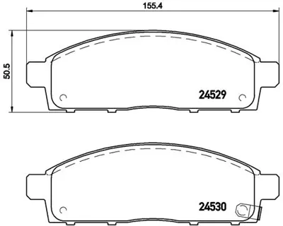 BREMBO P 54 038 Fren Balatası L200 2.5 Pajero 3.2 07> Ön GM 4605A198