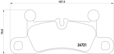 BREMBO P 65 027 Fren Balatası Vw Touareg,Cayenne 2010> Arka GM 7P0698451