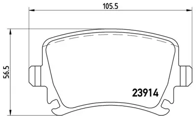 BREMBO P 85 073 Fren Balatası Vw Caddyııı/Golfv/Touran/A3,A6 Arka GM 1K0698451G