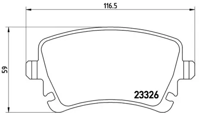 BREMBO P 85 083 Fren Balatası Vw T5 / T6  Arka GM 7E0698451B