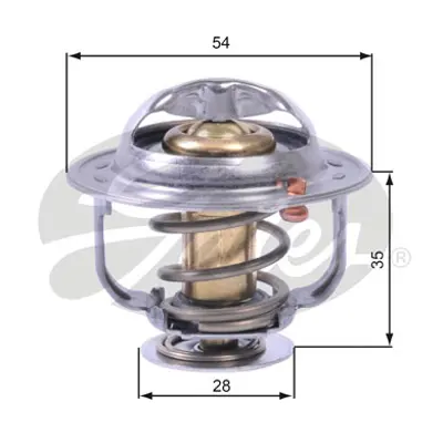 GATES TH43880G1 Termostat Opel Antara / Chevrolet Captıva/Cruze Z20dm GM 96440407