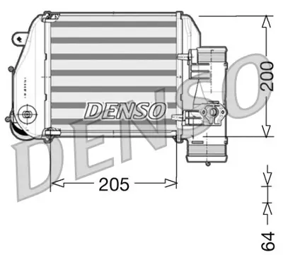 DENSO DIT02024 Radyatör Vw Interkol A6 2004-  2.7-3.0 Tdi Sol GM 4F0145805AF 