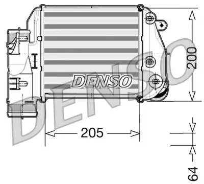 DENSO DIT02025 Radyatör Vw Interkol A6 2004-  2.7-3.0 Tdi Sağ GM 4F0145806AA, GM 4F0145806E, GM 7103045, GM 96417