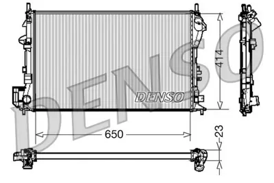 DENSO DRM20028 Radyatör Opel Vectra C Z16xe/Z18xe GM 24418338