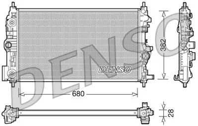 DENSO DRM20079 Radyatör Opel Astra J B16dth Otomatik GM 13310787