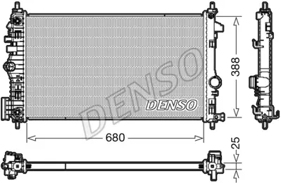 DENSO DRM20108 Radyatör Opel Insıgnıa A  2.0 Dth  Otomatik GM 1300290