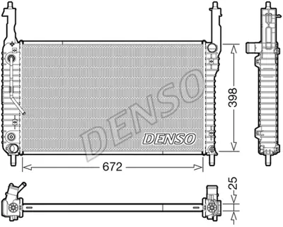 DENSO DRM20123 Radyatör Opel Antara/Chevrolet Captıva C100  Z20dm GM 96629055