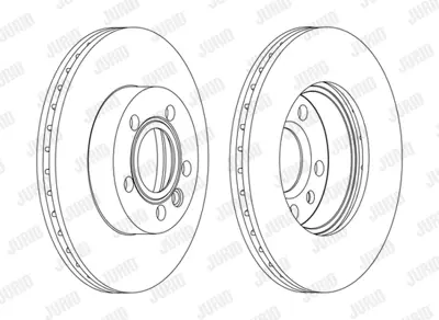 JURID 562080JC Fren Diski Vw T4 2.5 Tdi Ön  Soğutmalı  Takım GM 7D0615301C