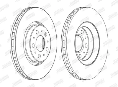 JURID 562173JC-1 Fren Diski Volvo S80 Ön GM 2741702