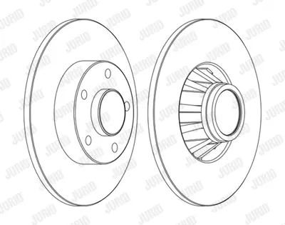 JURID 562211JC-1 Fren Diski Vıvaro A/Trafıc Iı 280mm Rulmansız Arka GM 4320600QAE, GM 8200228610, GM 93850649