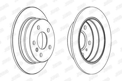 JURID 562274JC Fren Diski  169/245 Arka Takım GM A1694230312