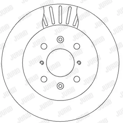 JURID 562308JC Fren Diski Opel Agıla A  253mm (Havalı) Takım  Ön GM 5531186G02000, GM 93179462