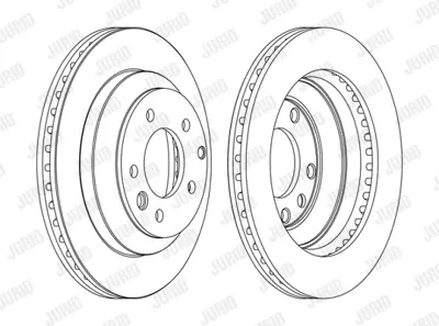 JURID 562393JC-1 Fren Diski Vw Touareg/ Q7 Arka   330x28  Tek GM 7L8615601C