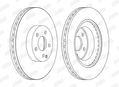 JURID 562396JC-1 Fren Diski  211/204/219 Ön  E 350/400/500/Gla GM A2044212912