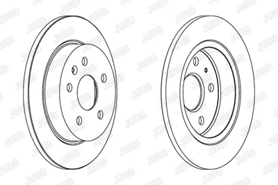 JURID 562461JC Fren Diski Opel Insıgnıa A 292mm (Havasız) TakımArka 13501313, 13502198, 569127