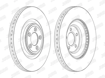 JURID 562692JC-1 Fren Diski Jaguar F-Type/Xf/Xj/Xk Ön Tek C2C25337