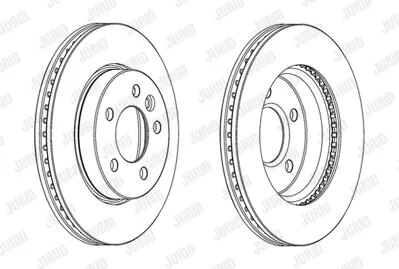 JURID 562722JC1 Fren Diski Vw Amarok 2.0 Tdi  Ön   302x26 (Tek) GM 2H0615301A, GM 2H0615301D, GM 92228903