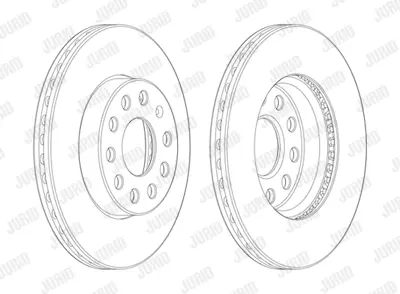 JURID 562990JC-1 Fren Diski Vw Golfvıı,A3  2013> Ön 276x24 1zf  Tek GM 5Q0615301E