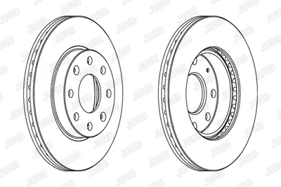 JURID 563019JC Fren Diski Chevrolet Aveo/Kalos T200 T255 Takım Ön GM 96574633