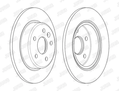 JURID 563143JC Fren Diski Opel Astra K   (264 Mm) Takım  Arka 95526571