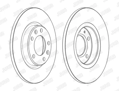 JURID 563166JC Fren Diski Opel Combo E/Grandland X  268mm TakımArka GM 1609582880, GM 1642776380, GM 3642786