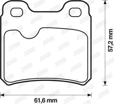 JURID 571407J Fren Balatası Opel Vectra A /Astra F  Arka GM 4467072, GM 90297537, GM 90485136