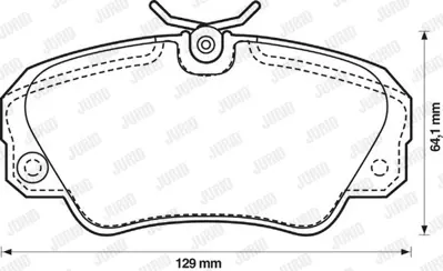 JURID 571493J Fren Balatası Opel Omega B  2.5-3.0  Ön GM 1605782, GM 9195077