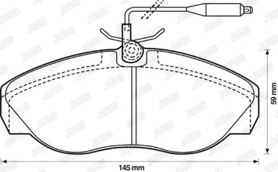 JURID 571839J Fren Balatası Boxer/Jumper/ Ducato 94>  Fişli Ön GM 425116