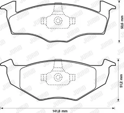 JURID 571915J Fren Balatası Vw Polo 1.4 16v Fabia  01-      17.2 GM 6N0698151