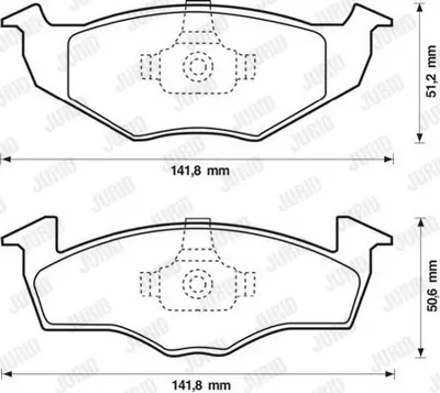 JURID 571923J Fren Balatası Vw Polo 1.4 16v Fabia  01-      17.2 GM 6N0698151