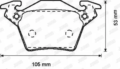 JURID 571947J Fren Balatası 638 Vıto Cdı Arka Y.M. Kulaklı GM A0034200220