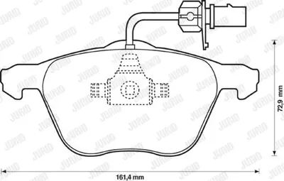 JURID 573047J Fren Balatası Vw Sharan Ön  03> GM 7M3698151A