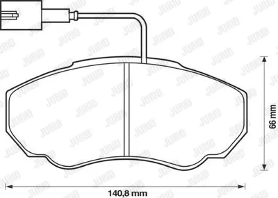 JURID 573113J Fren Balatası Boxer/Jumper/Ducato 02>  Fişli Ön GM 77362219