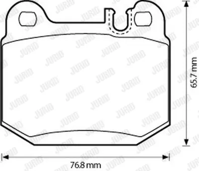 JURID 573147J Fren Balatası 163 Arka  Yeni Model GM A1634201120